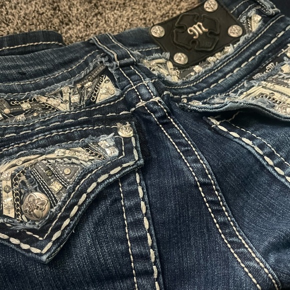 SOLD!! ✔️ Miss Me Signature Rise Jeans! - Picture 3 of 5